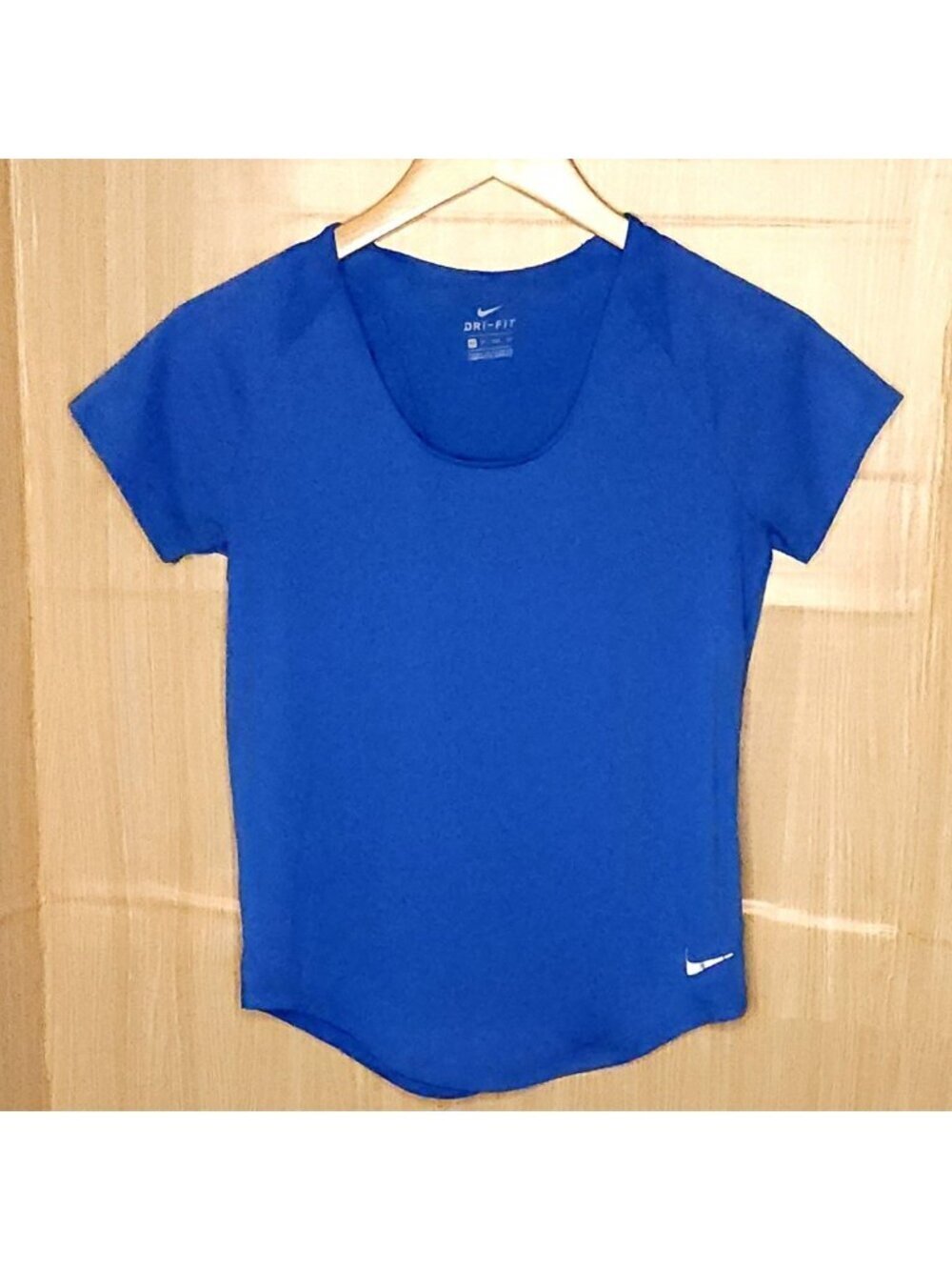 Nike Dri-fit Womens Blue Lightweight Short Sleeve Activewear Top XS